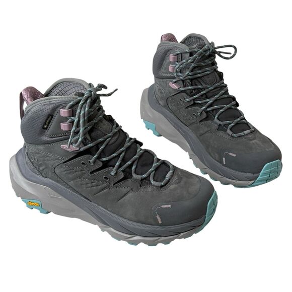 Hoka Kaha 2 Mid GTX Goretex Boots Castlerock Grey 1123156 Women’s Size 7.5B NEW